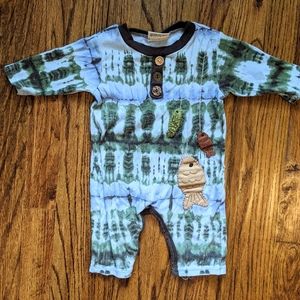 Cachcach Long Sleeve Tie Dye Body Suit